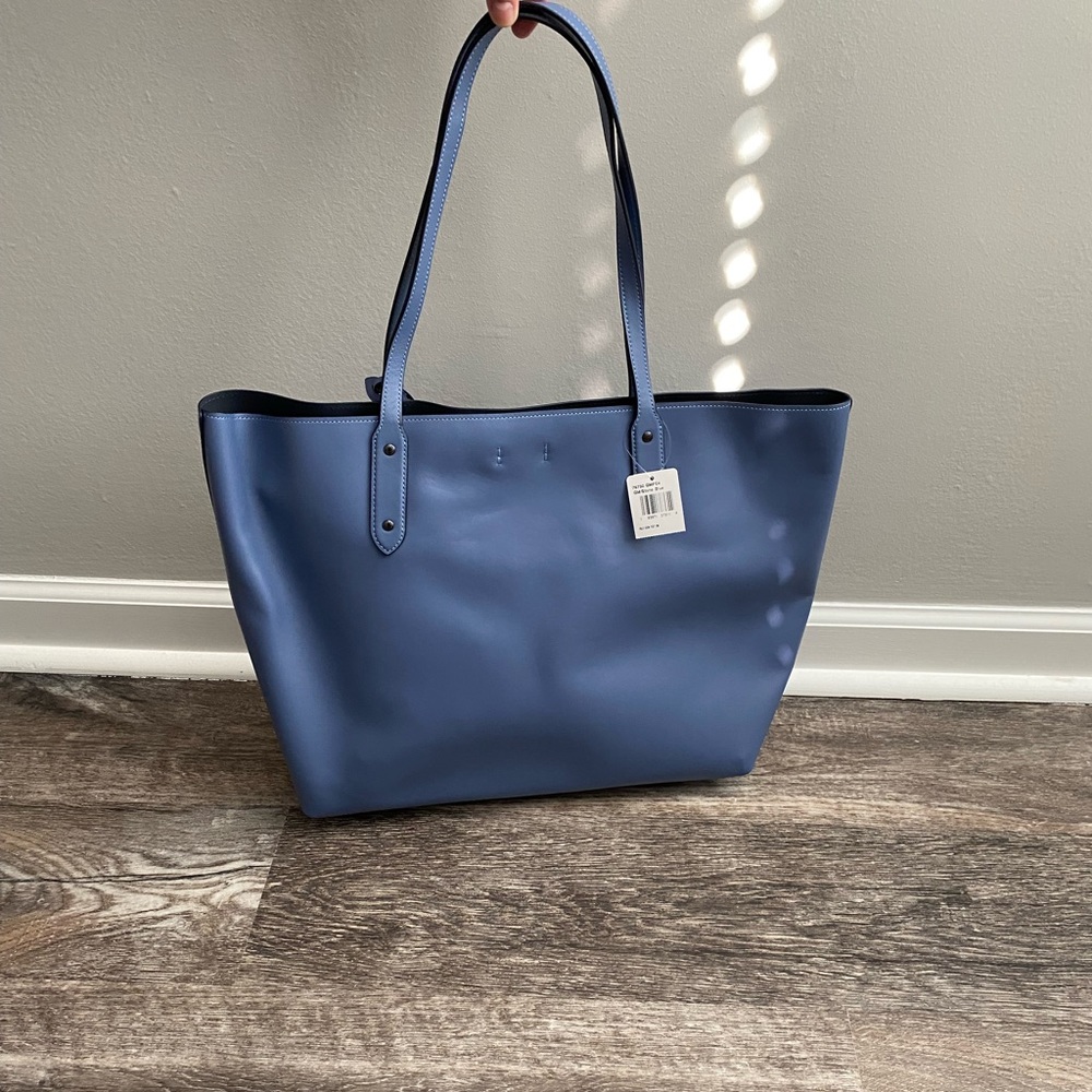 NWT leather Coach tote bag